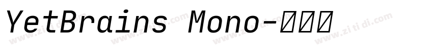 YetBrains Mono字体转换